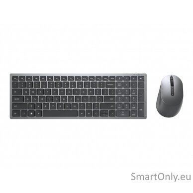 Dell Keyboard and Mouse KM7120W Keyboard and Mouse Set Wireless Batteries included US Wireless connection Numeric keypad Titan Gray Bluetooth 3