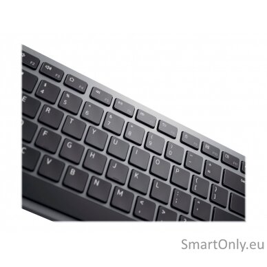 Dell Keyboard KB700 Keyboard Wireless Adjustable Height; Keyboard Technology - Scissors RU 2.4 GHz, Bluetooth 5.0 Titan Gray 8