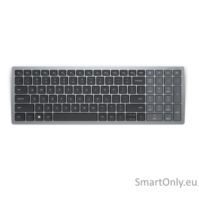 Dell Keyboard KB740 Keyboard Wireless Keyboard Technology - Scissors RU 506 g 2.4 GHz, Bluetooth 5.0 Titan Gray