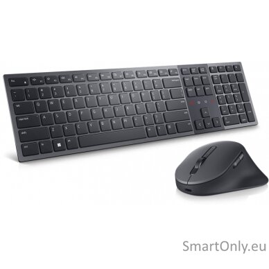 Dell Premier Collaboration Keyboard and Mouse KM900 Keyboard and Mouse Set Wireless Included Accessories USB-C to USB-C Charging cable US USB-A Graphite Wireless connection 2