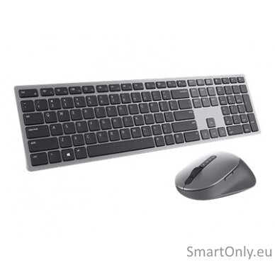 Dell Premier Multi-Device Keyboard and Mouse   KM7321W Keyboard and Mouse Set Wireless Batteries included EE Wireless connection Titan grey 5