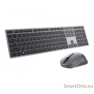 Dell Premier Multi-Device Keyboard and Mouse   KM7321W Keyboard and Mouse Set Wireless Batteries included US Wireless connection Titan grey 4