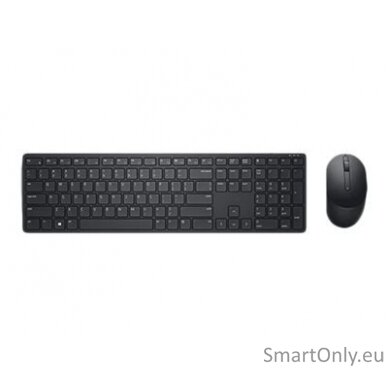 Dell Pro Keyboard and Mouse (RTL BOX)  KM5221W Keyboard and Mouse Set Wireless Batteries included US Wireless connection Black 3