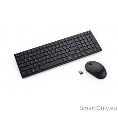 Dell | Silent Keyboard and Mouse | KM555 | Keyboard and Mouse Set | Wireless | Estonian (QWERTY) | Black | 2.4 GHz, Bluetooth 5.1 | Wireless connection 2