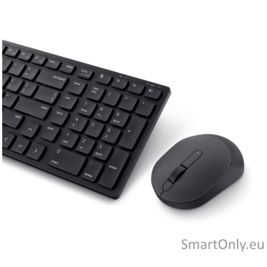 Dell | Silent Keyboard and Mouse | KM555 | Keyboard and Mouse Set | Wireless | Estonian (QWERTY) | Black | 2.4 GHz, Bluetooth 5.1 | Wireless connection 4