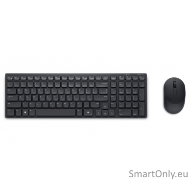 Dell | Silent Keyboard and Mouse | KM555 | Keyboard and Mouse Set | Wireless | Estonian (QWERTY) | Black | 2.4 GHz, Bluetooth 5.1 | Wireless connection