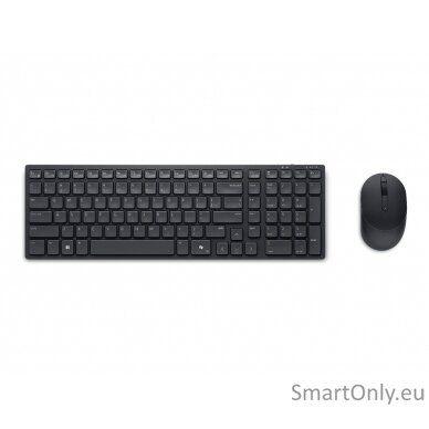 Dell | Silent Keyboard and Mouse | KM555 | Keyboard and Mouse Set | Wireless | US International (QWERTY) | Black | 2.4 GHz, Bluetooth 5.1 | Wireless connection