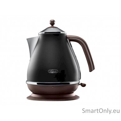 Delonghi Icona Vintage KBOV2001BK Standard kettle 2000 W 1.7 L Stainless steel 360° rotational base Black 4