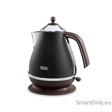 Delonghi Icona Vintage KBOV2001BK Standard kettle 2000 W 1.7 L Stainless steel 360° rotational base Black 1