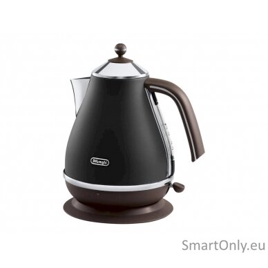 Delonghi Icona Vintage KBOV2001BK Standard kettle 2000 W 1.7 L Stainless steel 360° rotational base Black 3