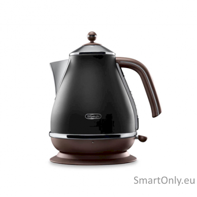 Delonghi Icona Vintage KBOV2001BK Standard kettle 2000 W 1.7 L Stainless steel 360° rotational base Black