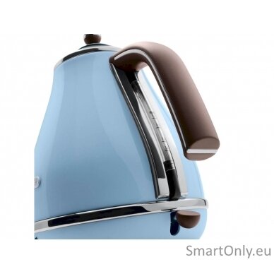 Delonghi Kettle KBOV 2001.AZ Standard 2000 W 1.7 L Stainless steel 360° rotational base Azure 3