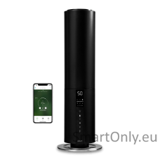 Duux Beam Smart Ultrasonic Humidifier, Gen2 27 W, Water tank capacity 5 L, Suitable for rooms up to 40 m², Ultrasonic, Humidification capacity 350 ml/hr, Black