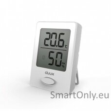 Duux Sense Hygrometer + Thermometer, White, LCD display