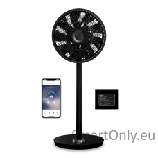 Duux Smart Fan Whisper Flex Smart Black with Battery Pack Stand Fan, Timer, Number of speeds 26, 2-22 W, Oscillation, Diameter 34 cm, Black