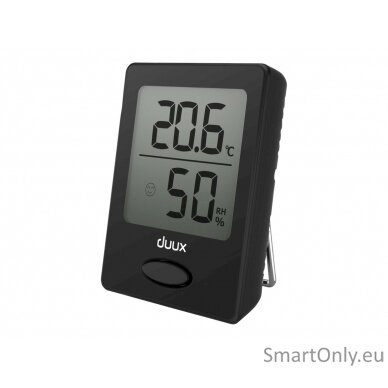 Duux Sense Hygrometer + Thermometer, Black, LCD display 4