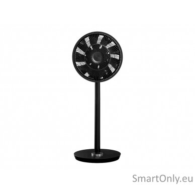 Duux Smart Fan Whisper Flex Smart Black with Battery Pack Stand Fan, Timer, Number of speeds 26, 2-22 W, Oscillation, Diameter 34 cm, Black 11