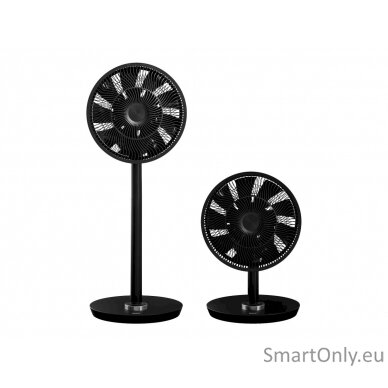 Duux Smart Fan Whisper Flex Smart Black with Battery Pack Stand Fan, Timer, Number of speeds 26, 2-22 W, Oscillation, Diameter 34 cm, Black 15