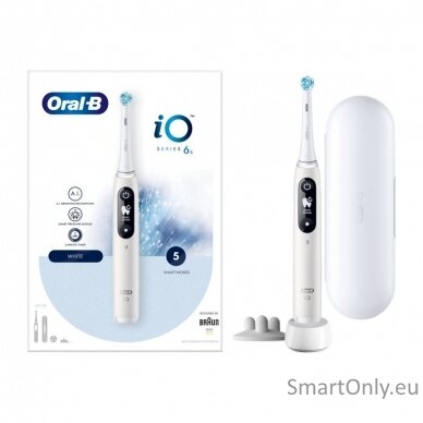 Electric Toothbrush | iO6 | Rechargeable | For adults | Number of brush heads included 1 | Number of teeth brushing modes 5 | White 1