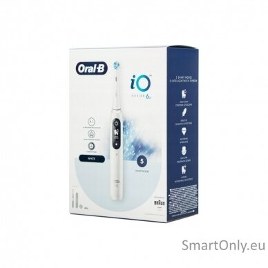 Electric Toothbrush | iO6 | Rechargeable | For adults | Number of brush heads included 1 | Number of teeth brushing modes 5 | White 5