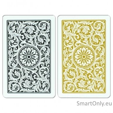 Elite 1546 Playing Cards bridge size dviguba žaidimo kortų kaladė (juoda/auksinė) Copag 2