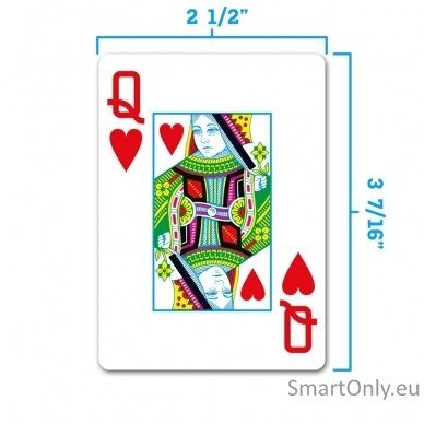 Elite 1546 Playing Cards poker size dviguba žaidimo kortų kaladė (oranžinė/ruda) Copag 4