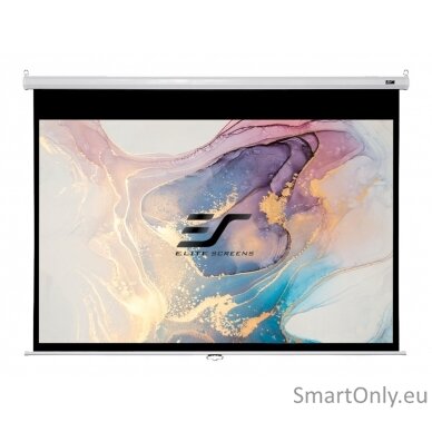 Elite Screens Manual Series M100XWH Diagonal 100 ", 16:9, Viewable screen width (W) 221 cm, White 1