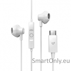 Energy Sistem Wired Earphones | EasyPods Type C | Built-in microphone | USB-C | Snow