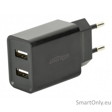 EnerGenie 2-port universal USB charger EG-U2C2A-03-BK Black 3