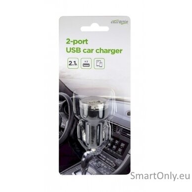 EnerGenie 2-port USB car charger EG-U2C2A-CAR-02 2