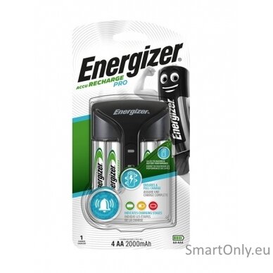 Energizer ACCU Recharge PRO Baterijų įkroviklis