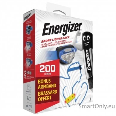 Energizer Vision Headlamp Sport Lights Pack UPN-165231 prožektorius ant galvos