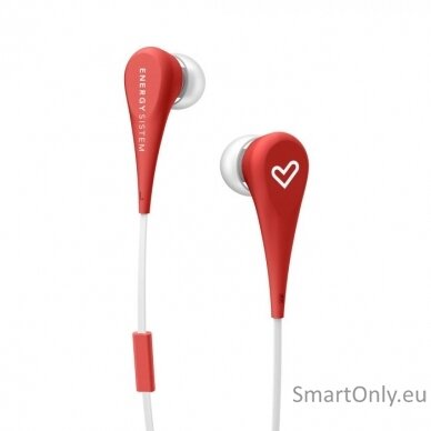 Energy Sistem Earphones Style 1+ 3.5 mm, In-ear/Ear-hook, Microphone, Red 2