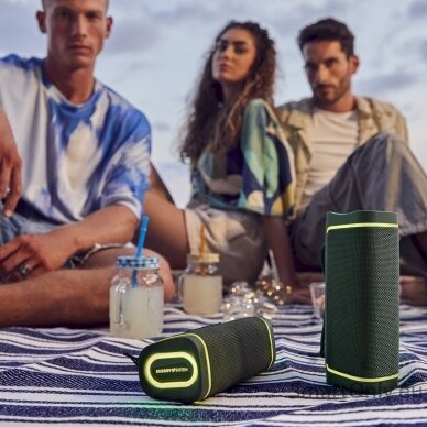 Energy Sistem Yume ECO Bluetooth Speaker with RGB LED Lights, Green 4