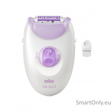 Epilator | SE3-000 Silk épil 3 | Number of power levels 2 | White/Purple