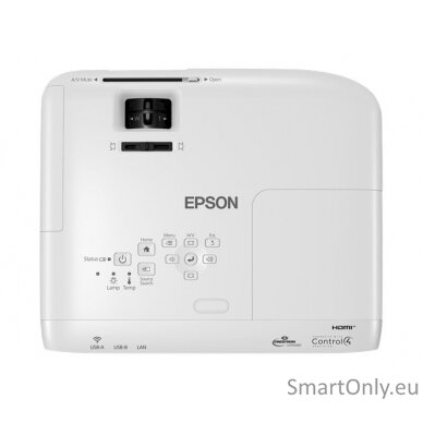 Epson 3LCD projector EB-W49 WXGA (1280x800), 3800 ANSI lumens, White, Lamp warranty 12 month(s) 11