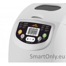 ETA ETA814990000 DELICCA MINI Bread Maker, 600 W, 10 Programs, 1 Pre-set Program for Jam Preparation, 1 Program for Yoghurt Preparation, Whi