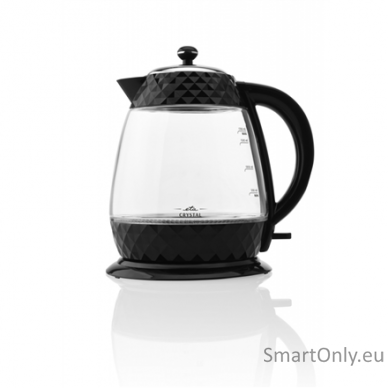 ETA Crystal Kettle ETA315490000 Electric 2200 W 1.7 L Glass 360° rotational base Glass/Black 1