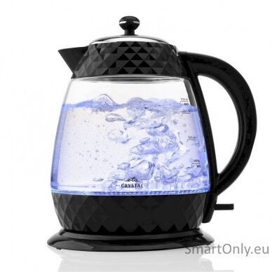 ETA Crystal Kettle ETA315490000 Electric 2200 W 1.7 L Glass 360° rotational base Glass/Black