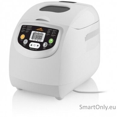 ETA ETA814990000 DELICCA MINI Bread Maker, 600 W, 10 Programs, 1 Pre-set Program for Jam Preparation, 1 Program for Yoghurt Preparation, Whi