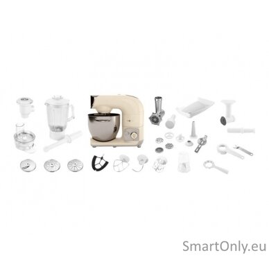 ETA Food processor ETA002890062 Gratus STORIO 1200 W Bowl capacity 5.5 L Number of speeds 6 Blender Meat mincer Beige 15