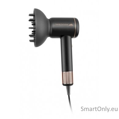 ETA Hair Dryer ETA932090010 Fenité Exclusive 1600 W Number of temperature settings 3 Ionic function Diffuser nozzle Black 4