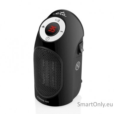 ETA Heater ETA162390000 Fogos mini Fan heater, 400 W, Suitable for rooms up to 8 m², Black