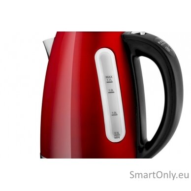 ETA Kettle Ela Digi ETA959890010 Electric 2200 W 1.7 L Stainless steel 360° rotational base Red 3