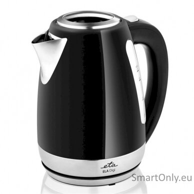 ETA Kettle Ela Digi ETA959890020 Electric 2200 W 1.7 L Stainless steel 360° rotational base Black