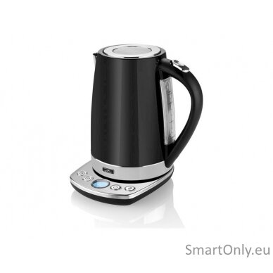 ETA Kettle ETA158790000 With electronic control 2200 W 1.7 L Stainless steel 360° rotational base Black 2