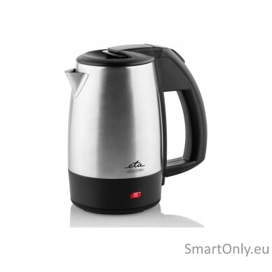 ETA Kettle ETA618890010 Holiday Electric 1000 W 0.5 L Stainless steel Black/Stainless steel