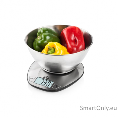 ETA Kitchen scale ETA677890000 Dori Maximum weight (capacity) 5 kg Graduation 1 g Display type LCD Stainless steel 1