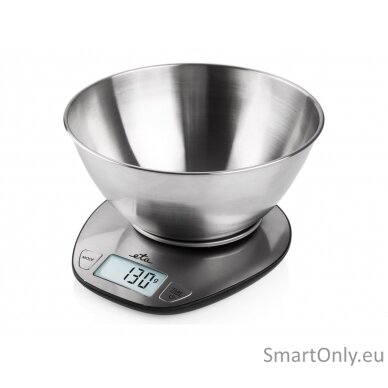 ETA Kitchen scale ETA677890000 Dori Maximum weight (capacity) 5 kg Graduation 1 g Display type LCD Stainless steel 5