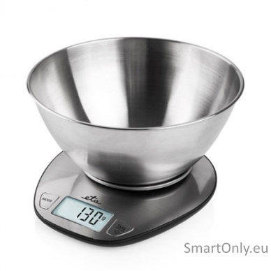 ETA Kitchen scale ETA677890000 Dori Maximum weight (capacity) 5 kg Graduation 1 g Display type LCD Stainless steel